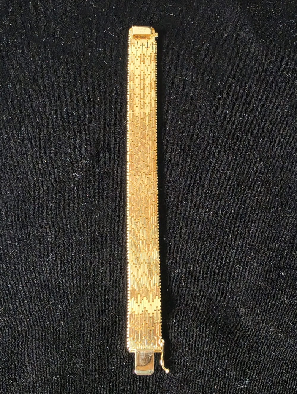 NEW 18K Gold Plated Link Mesh Bracelet Made in Italy - Picture 4 of 7